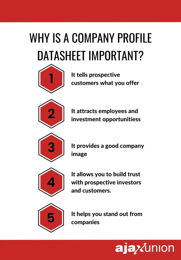 What is a company profile datasheet